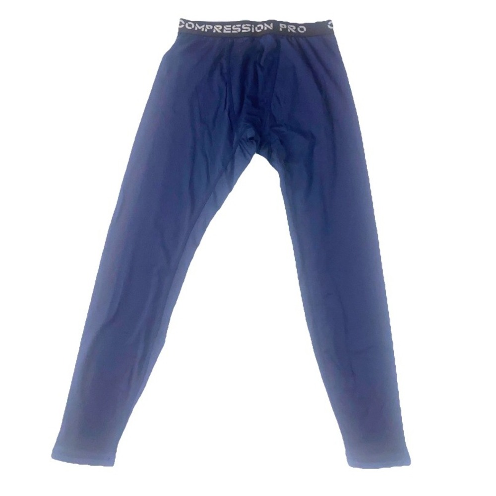Exercise‎ EPRO Compression Pants Men SZ S Navy Blue Base Layer Athletic Pants